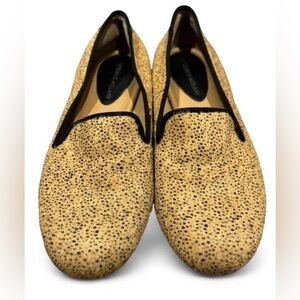 Antonio Melani Calf Hair Leopard Cheetah Print Loafers Slip On Flats 8.5